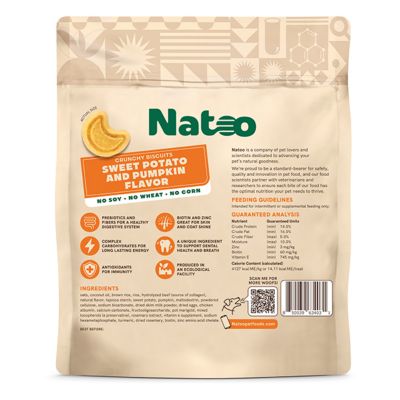 Image showing  Sweet Potato & Pumpkin Crunchy Biscuit Dog Treats