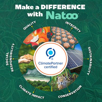 Image showing 5 th Natoo Sweet Potato & Pumpkin Crunchy Biscuit Dog Treats