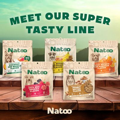 Image showing 7 th Natoo Sweet Potato & Pumpkin Crunchy Biscuit Dog Treats