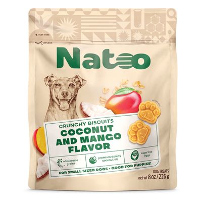 Natoo Coconut & Mango Crunchy Biscuit Dog Treats
