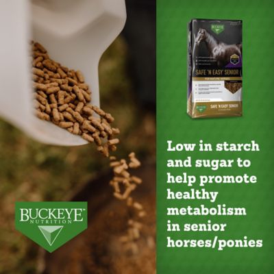 Image showing  SAFE 'N EASY Senior, Low Starch and Sugar Extruded Senior Horse Feed, 40 lb.