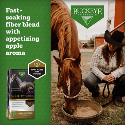 Image showing 5 th BUCKEYE Nutrition SAFE 'N EASY Senior, Low Starch and Sugar Extruded Senior Horse Feed, 40 lb.