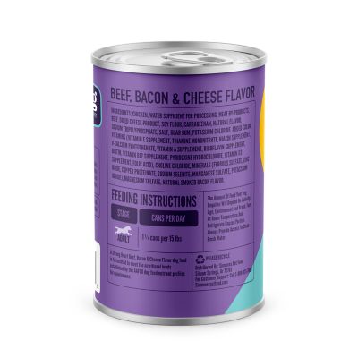 Image showing  Wet Dog Food, Beef, Bacon & Cheese Flavor - 13.2 oz. Cans, Pack of 12