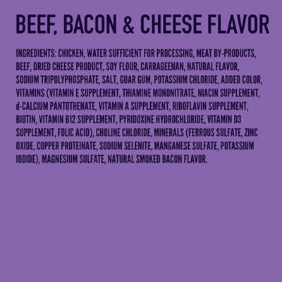 Image showing  Wet Dog Food, Beef, Bacon & Cheese Flavor - 13.2 oz. Cans, Pack of 12