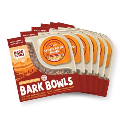 Bark Bowls On The Go Dog Food, Chicken Pot Pie Dinner, 7.5 oz. Trays, 6 ct.