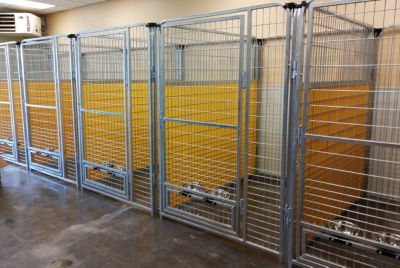 Image showing  4 ft. x 6 ft. Multiple PRO Full Stall Dog Kennels x2