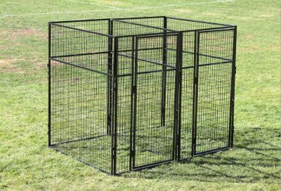 Cove Products 4 ft. X 6 ft. Multiple 7 ft. Tall Full Stall Dog Kennels x2