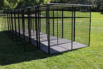 Image showing 2 th Cove Products 4 ft. X 6 ft. Multiple 7 ft. Tall Full Stall Dog Kennels x2