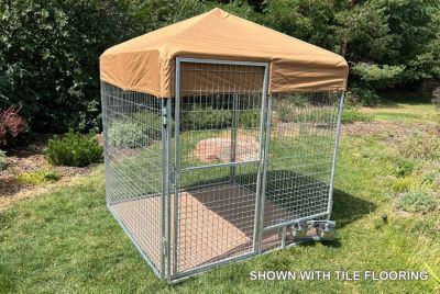 Image showing  6 ft. x 6 ft. Complete PRO Kennel (Galvanized)