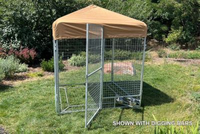 Image showing  6 ft. x 6 ft. Complete PRO Kennel (Galvanized)
