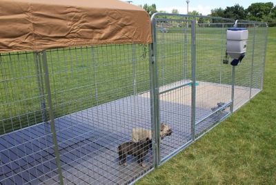 Image showing 1 th Cove Products 8 ft. X 10 ft. Ultimate Dog Kennel Pro (Galvanized)