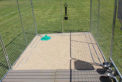 Image showing 2 th Cove Products 8 ft. X 10 ft. Ultimate Dog Kennel Pro (Galvanized)