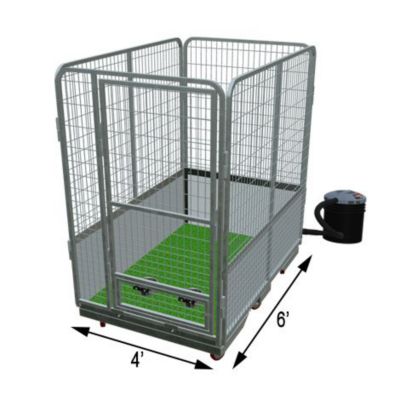 Quick N Clean 4 ft. x 6 ft. QNC Garage Kennel