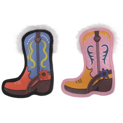 Image showing  Cowboy Boots Plush Dog Toy, Assorted