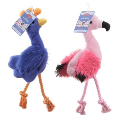 Image showing  Luxury Material Neon Bird Plush Dog Toy, Assorted