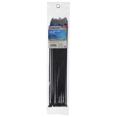 Image showing  14 in. Heavy-Duty Cable Ties, 75 lb., Black, 30 pk.