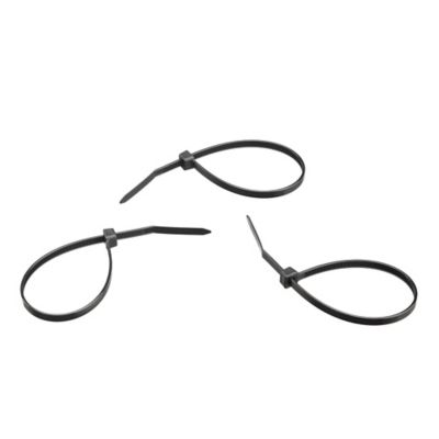 Image showing  8 in. Heavy-Duty Cable Ties, 75 lb., Black, 20 pk.