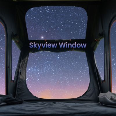 Image showing  Wildnest 3-in-1 Innovator Rooftop Tent Hardshell with USB Outlet, Luggage Racks, Skyview Window, Regular&TPU Rain Flies