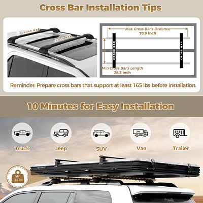 Image showing  Rooftop Tent Hard Shell with USB Outlet, Winter Thermal Liner, Summer Side Awning & Luggage Racks