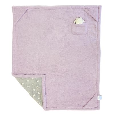 Image showing  Cozy Reversible - GITD Kittens Blanket with Plush Toy Pocket