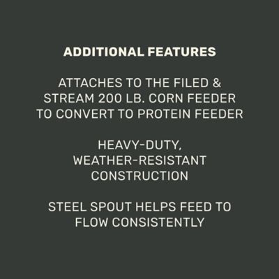 Image showing  Protein Feeder Head for Field & Stream 200 lb. Corn Feeders