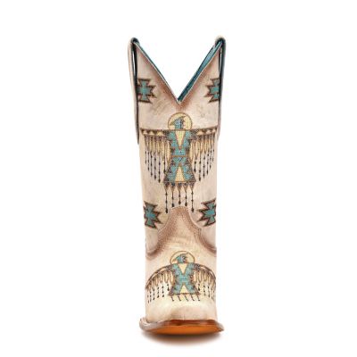 Image showing 2 th Corral Women's Floral Embroidery Square Toe Cowgirl Boots