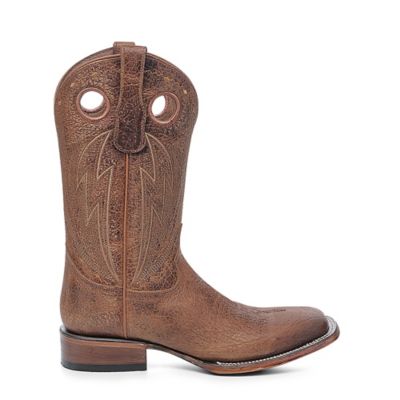 Image showing 1 th Corral Men's Cutout and Embroidery Wide Square Toe Cowboy Boots