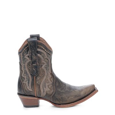 Image showing  Women's Embroidery Ankle Snip Toe Cowgirl Boots
