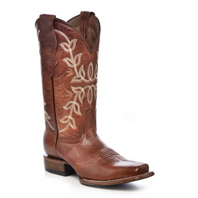 Corral Women's Embroidery Square Toe Cowgirl Boots