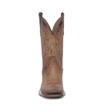 Image showing  Men's Embroidery Wide Square Toe Cowboy Boots