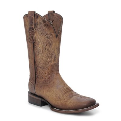 Corral Men's Embroidery Wide Square Toe Cowboy Boots
