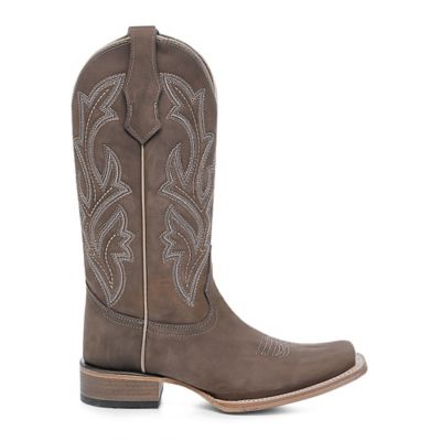 Image showing  Women's Embroidery Wide Square Toe Cowgirl Boots