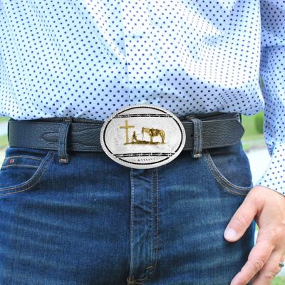 Image showing  Relentless Buckle with Christian Cowboy