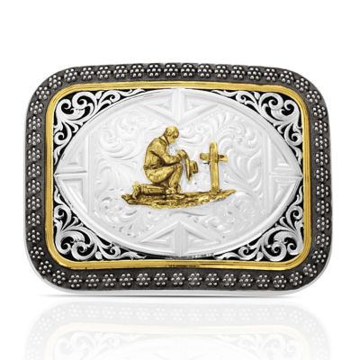 Montana Silversmiths Desert Sky Buckle with Praying Cowboy