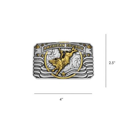 Image showing  American Cowboy Bull Rider Buckle