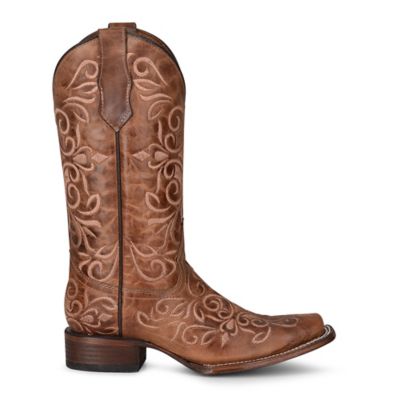 Image showing  Women's Embroidery Square Toe Cowgirl Boots