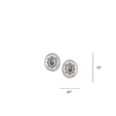 Image showing  Turquoise Sunburst Earrings