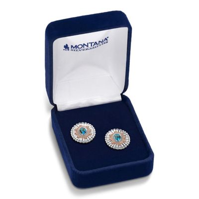 Image showing  Turquoise Sunburst Earrings