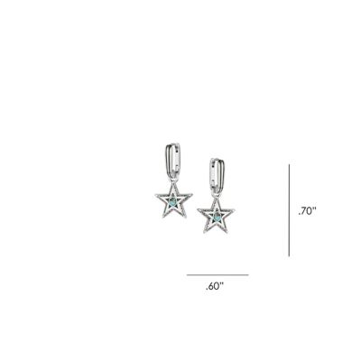 Image showing  Lucky Star Turquoise Earrings