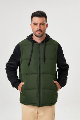 HAWKE & CO Men's Puffer Vest and Hoody
