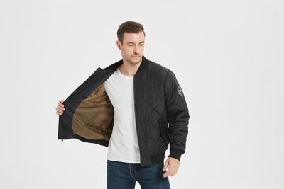 Image showing 2 th HAWKE & CO Diamond Quilt bomber