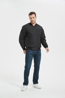 Image showing 3 th HAWKE & CO Diamond Quilt bomber