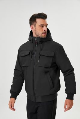 Image showing 3 th HAWKE & CO Men's Soft-Shell Hooded Sherpa Jacket