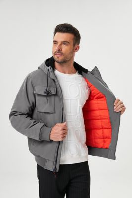 Image showing  Men's Soft-Shell Hooded Sherpa Jacket