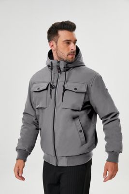 Image showing  Men's Soft-Shell Hooded Sherpa Jacket