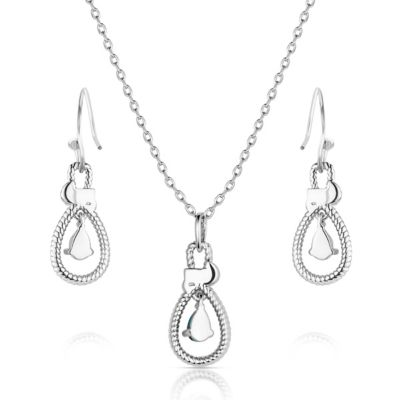 Image showing  Turquoise Tear Drop Jewelry Set