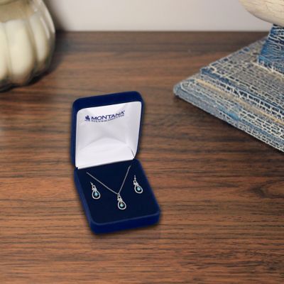 Image showing  Turquoise Tear Drop Jewelry Set