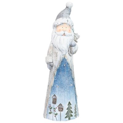 Sunnydaze DecorRustic Father Winter with Pack Indoor Christmas Statue with LEDs
