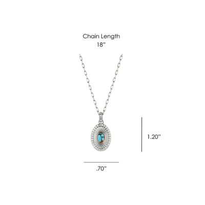 Image showing  Turquoise Sunburst Necklace