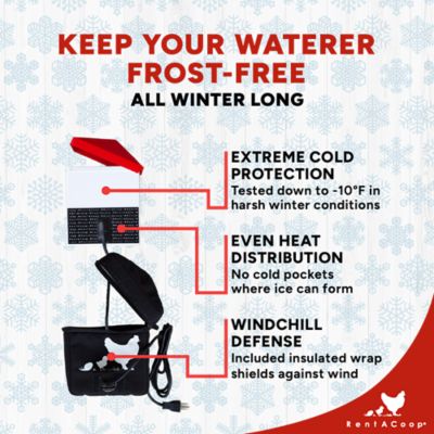 Image showing  64 oz. Zero Chill Heated Poultry Drinker